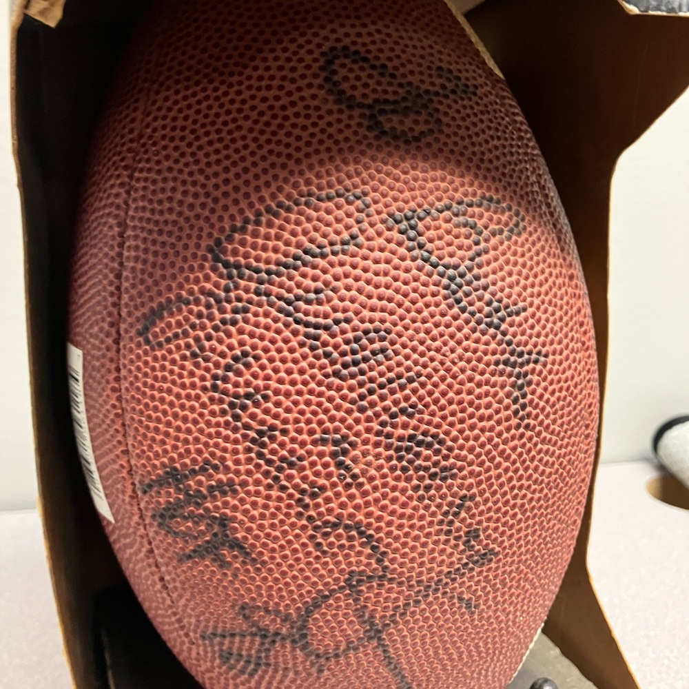 Anthony Munoz #78 autographed football